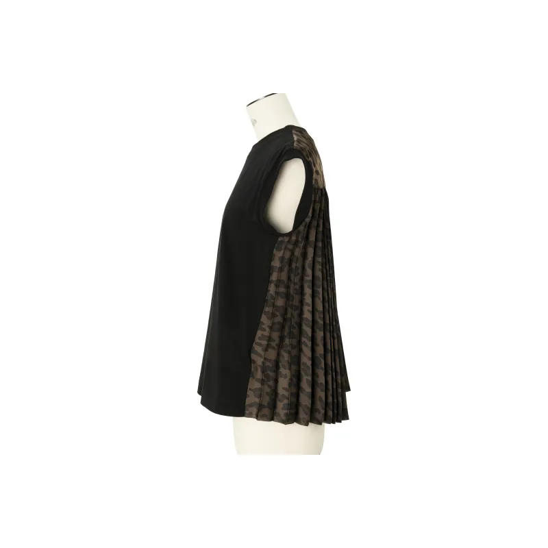 Sacai T Shirts Women's Brown/Black-2