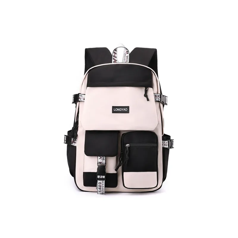 H YXIANG Nylon Backpack Regular Unisex Multicolor-0