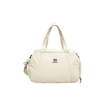 DCLOUD Nylon Travel Bag Unisex Ecru/Black