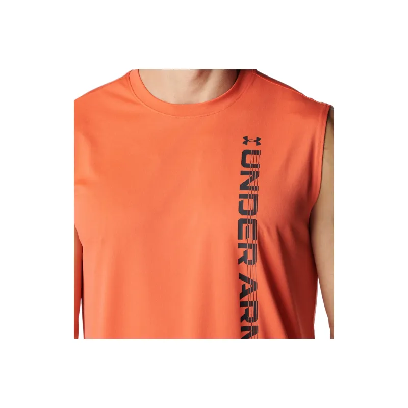 Under Armour SS25 Tank Top Men's Orange Red-3