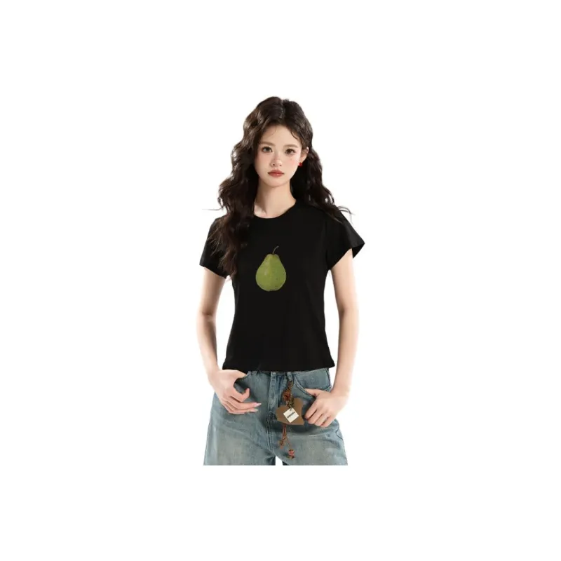 FOREVER 21 Set in Sleeve T Shirt Women's-2