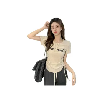 Flowers In Water Set in Sleeve T Shirt Women's