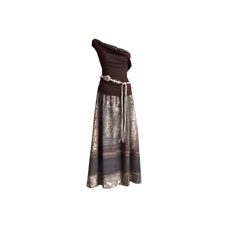 DOSOHEB Two Piece Skirt Sets Women's-0