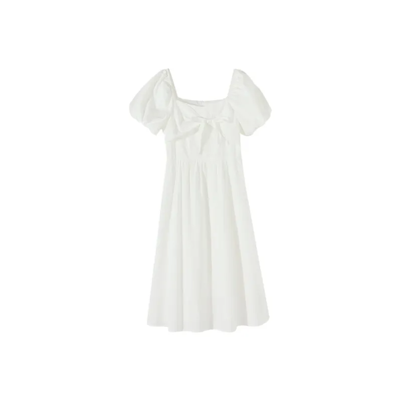Metersbonwe Long Sleeved Dress Women's-0