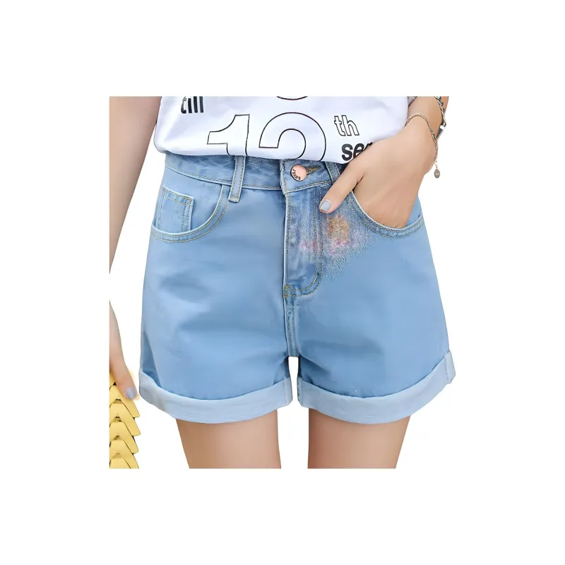 Shuhao Bai Denim Shorts Women's-9