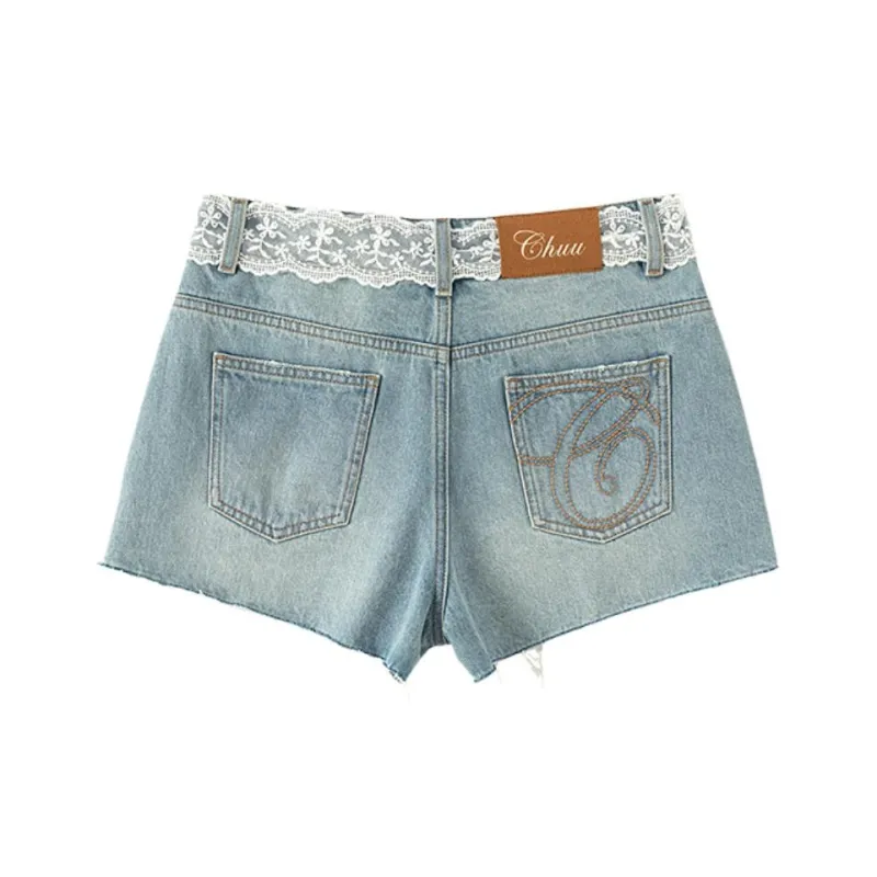 CHUU Denim Shorts Women's Light Denim Blue-1