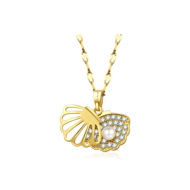 ALI THE FOX Titanium Steel Necklaces Women's-0