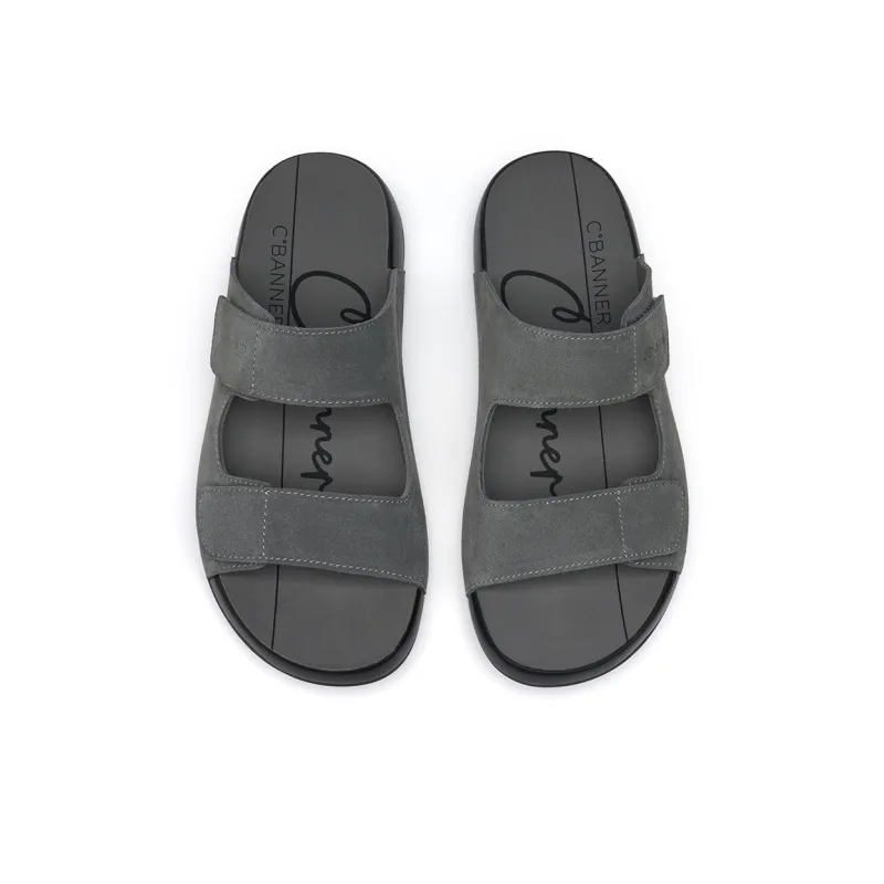 C°BANNER Slip Resistant Quick Dry Slide Slippers Men's Gray-2