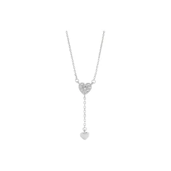 Heart Grass S925 Silver Necklaces Women's