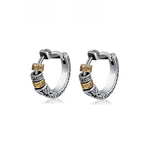 Mr. Shang 925 Sterling Silver Earrings Unisex-3