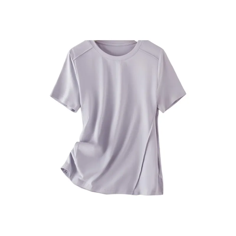 IHIMI Regular T Shirt Women's White Blue Purple-1