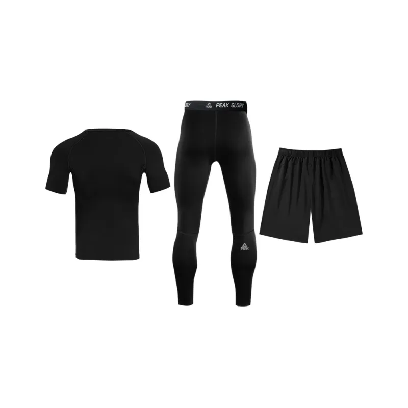 PEAK Fitness Set Unisex Set Of 3 Black-1