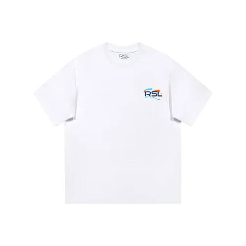RSL 화이트 남녀공용 티셔츠