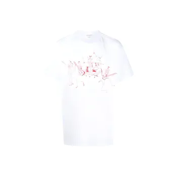 Alexander McQueen Skeleton Band-print Short-sleeved T-shirt