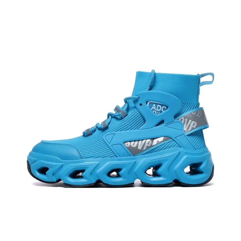 Kuding Shock Absorbing, Non Slip, Wear Resistant, Breathable And Lightweight High Top Casual Shoes Men's-6