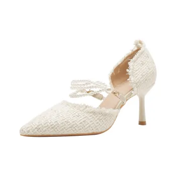 MABEL&CO Slim Heel High Heels Women's White