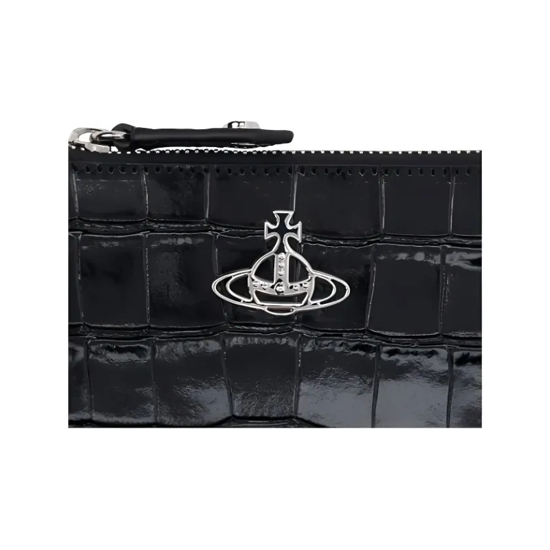 Vivienne Westwood Patent Leather Wallet Men's Black-2