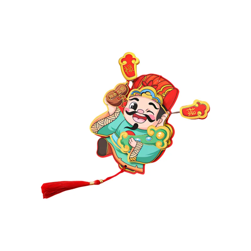 KecoSweet Shaking Head God Of Wealth, Magnetic Sticker 3D Effect Small Charm Anime / Games Fridge Magnets-4