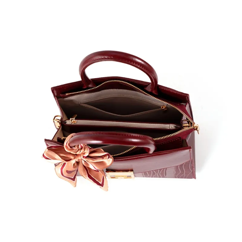 Vigno Synthetic Leather Shoulder Bag, Crossbody Bag, Handbag Regular Women's Red-5