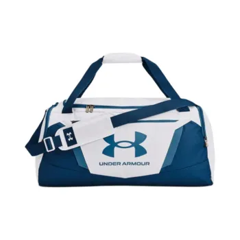 Under Armour Polyester One Shoulder Crossbody Gym Bag Medium Size Unisex Blue & White
