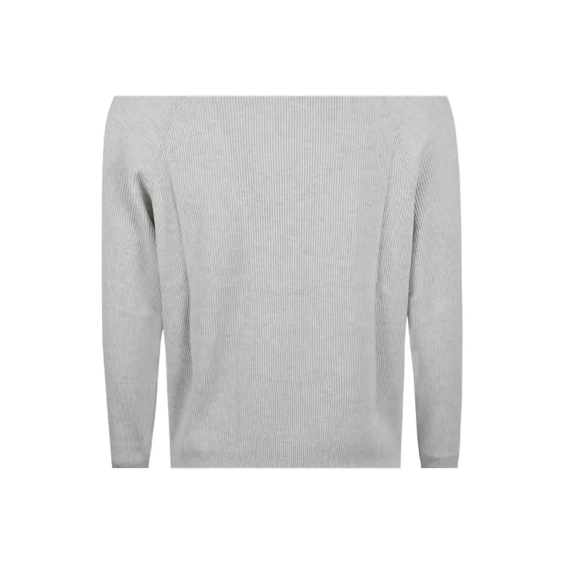 Brunello Cucinelli Ribbed Crewneck Jumper-4
