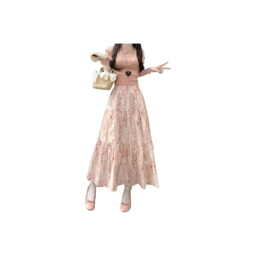 DATOUXIAYUBUCHOU Casual Long Skirt Women's