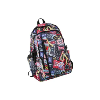 AIBAG Nylon Backpack Unisex Black/Orange/Green/Pink