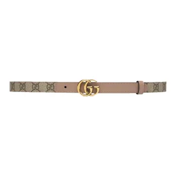GUCCI Gg Buckle Marmont Thin Belt