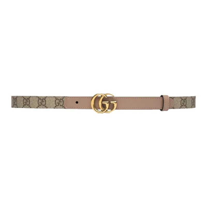 GUCCI Gg Buckle Marmont Thin Belt-0