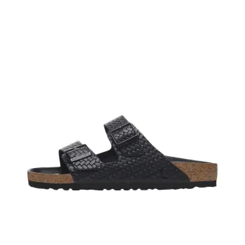Birkenstock Arizona Rivet Logo EVA Abrasion Resistant Slide Slippers Unisex Black Regular Loose Fit