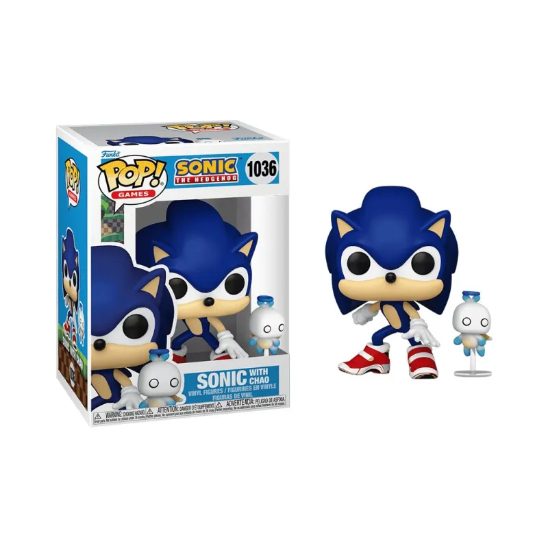 Funko Pop! Games Sonic The Hedgehog Sonic With Emerald Figure #284-2