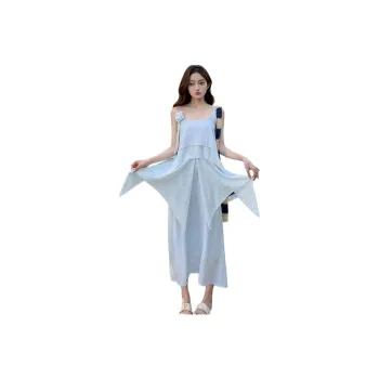 TEME Slip Dresses Women's Light Blue
