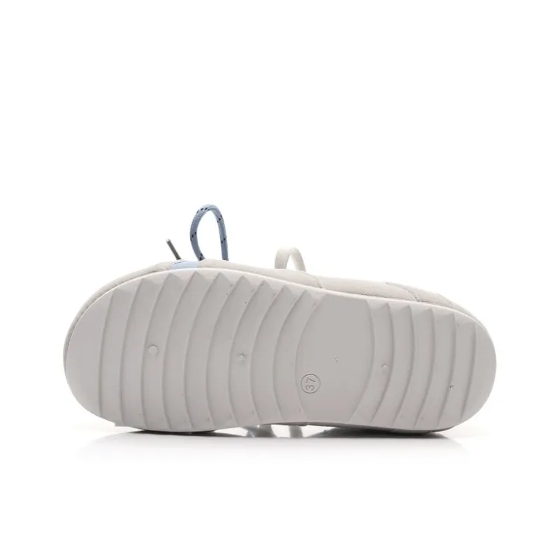 Feiyue Girly Heart Series Slip Resistant, Abrasion Resistant, Lightweight Low Top Casual Shoes Women's Gray Blue-4