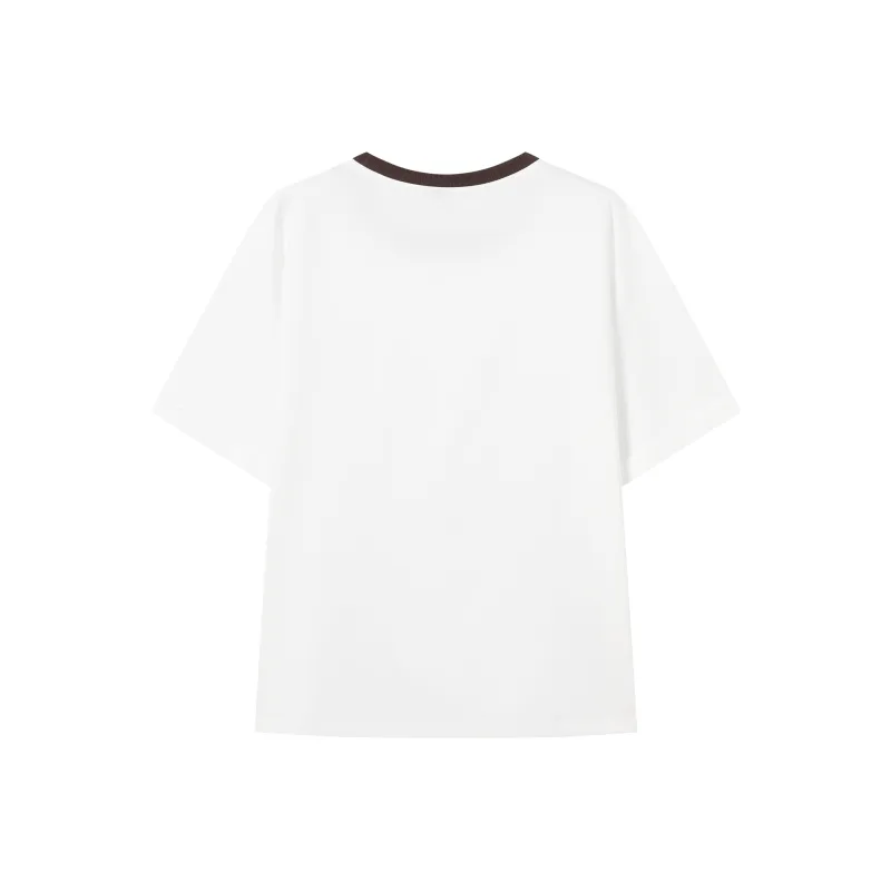 DIALOGUE Drop Shoulder Sleeve T Shirt Women's-3