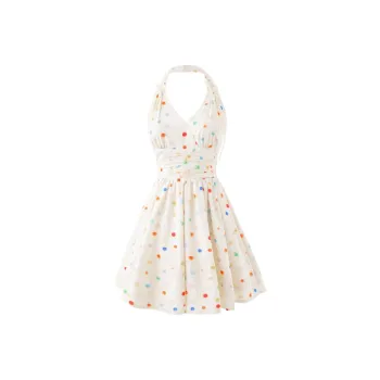 YGPRW Sleeveless Dresses Women's Polka Dot