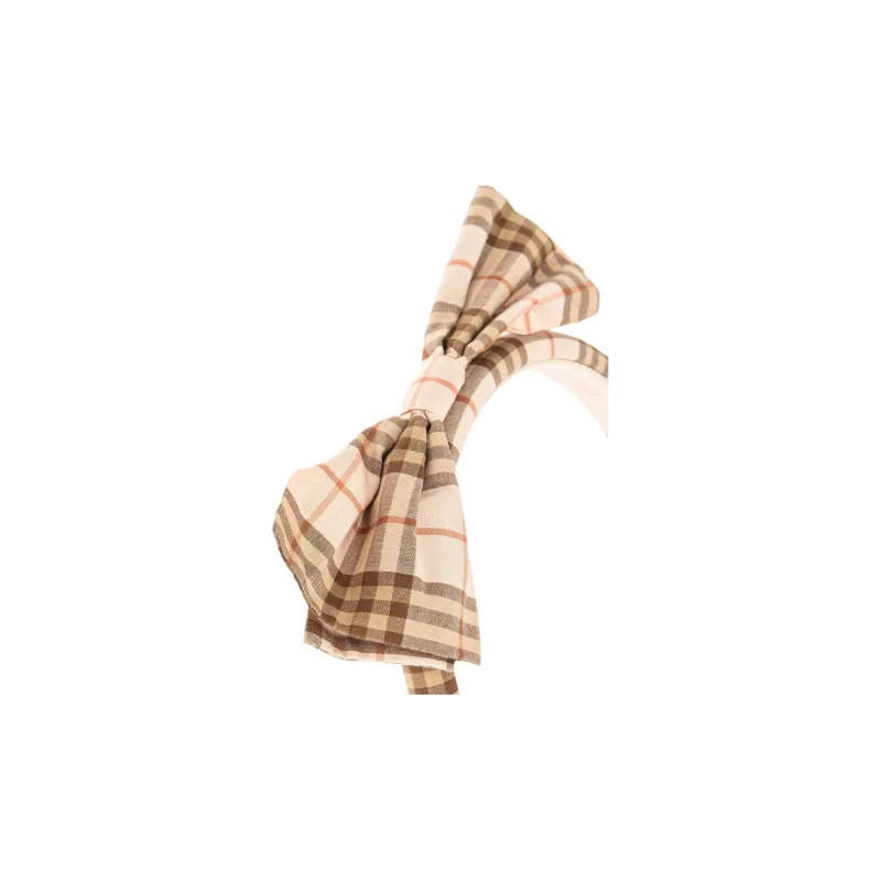 Burberry Checked Bow Detailed Headband-1