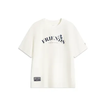 LiNing x DISHINIMIQI,LIANMINGKUAN Sports Life Collection T Shirt Men's Ivory