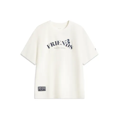 LiNing x DISHINIMIQI,LIANMINGKUAN Sports Life Collection T Shirt Men's Ivory