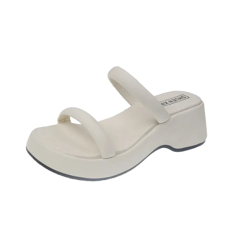Alxnan Rubber Sole Slip Resistant Slide Slippers Women's-22