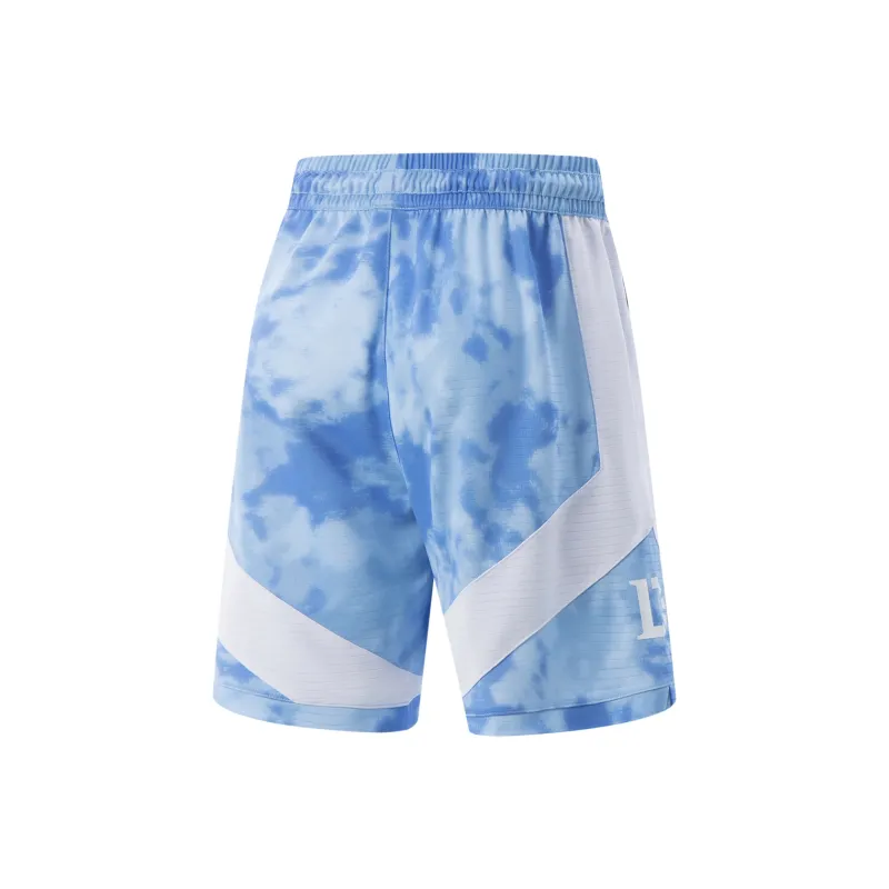 LiNing Basketball Shorts Men's Static Blue All Over Print-1