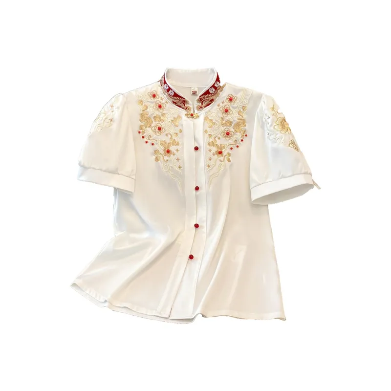 SONDR Shirts Women's Button Down White Shirt-0