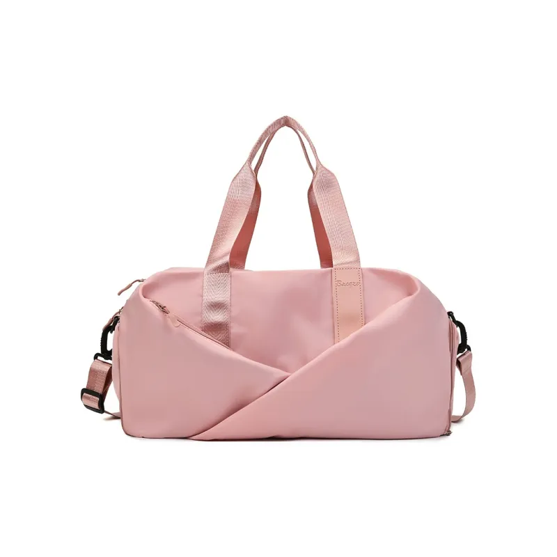 Yalu Nylon Shoulder Bag, Travel Bag Unisex Black/Green/Pink/Purple-0