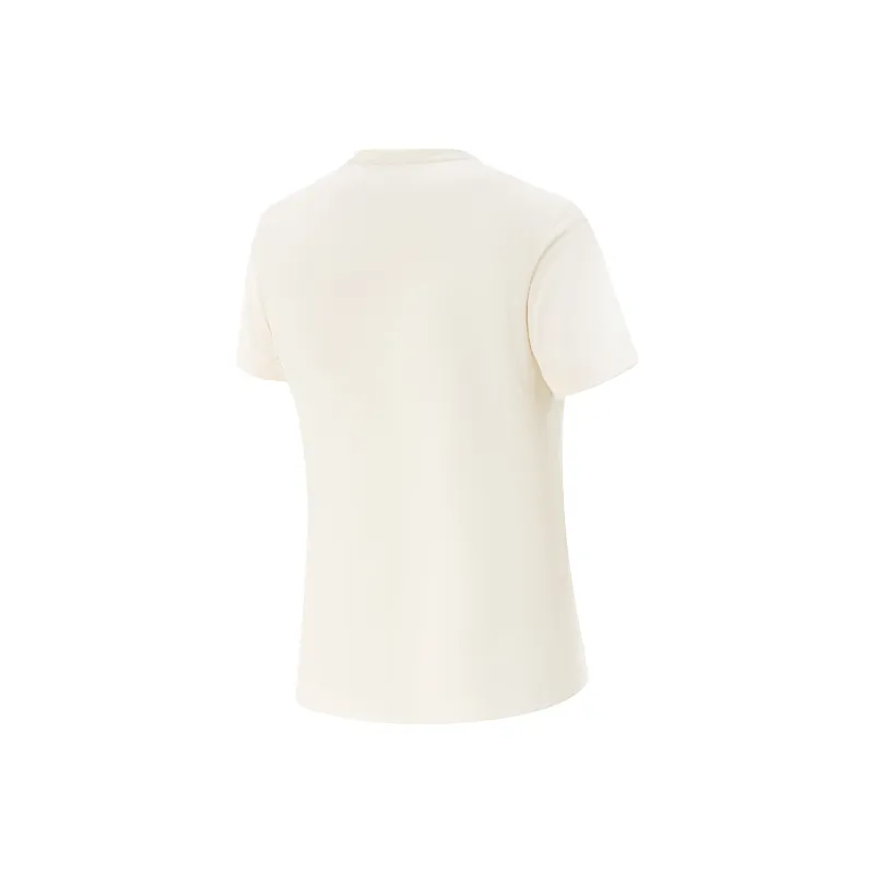 LiNing Fitness Series T Shirt Women's Pearl Mother White-1