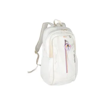 VICTOR Asian Badminton Championship Collection Badminton Racket Bags Backpack Cluster Star White