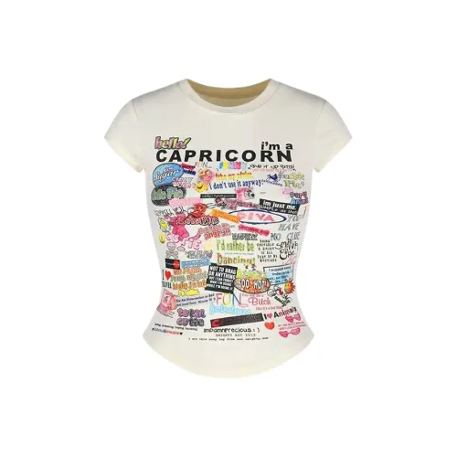 PLAY BUSH T Shirts Women's Apricot