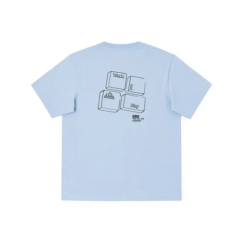Lee T Shirts Men Sky Blue-1