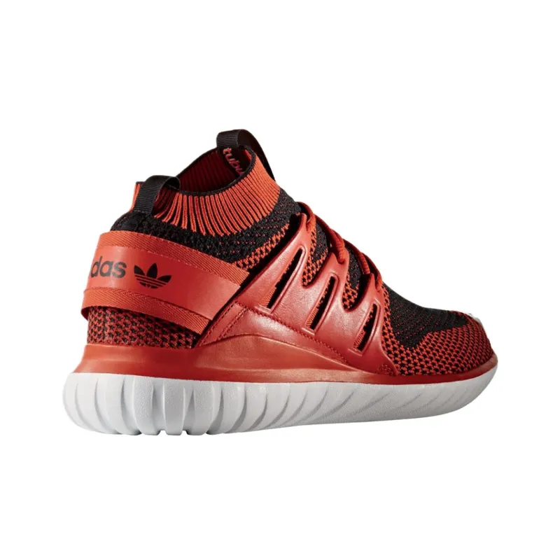 Adidas Originals Tubular Cushioning, Wear Resistant Mid Top Casual Running Shoes Men's Red Black-3