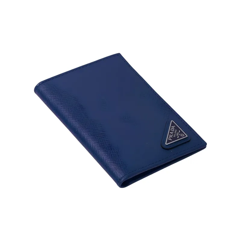 PRADA Saffiano Leather Card Holder Card Holder Men's Dark Blue-3