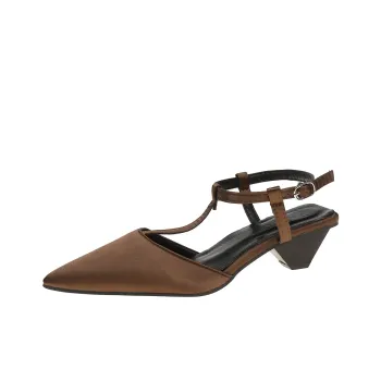 Zomila Chunky Heel High Heels Women's Dark Brown