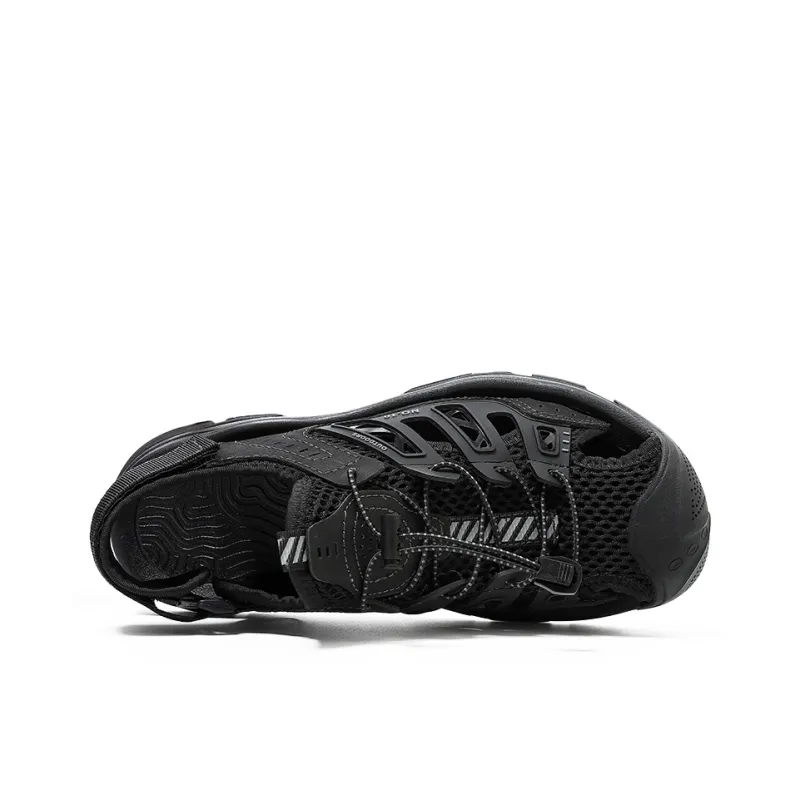GESENLANG Anti Slip Wear Resistant River Trekking Shoes Men's Black-2